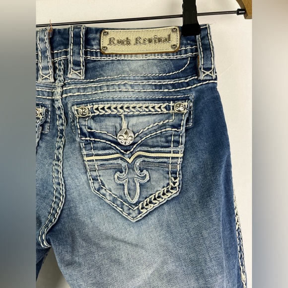 Rock Revival Women’s “Monica” Slim Boot Cut Jeans Size: 26 - Picture 3 of 5